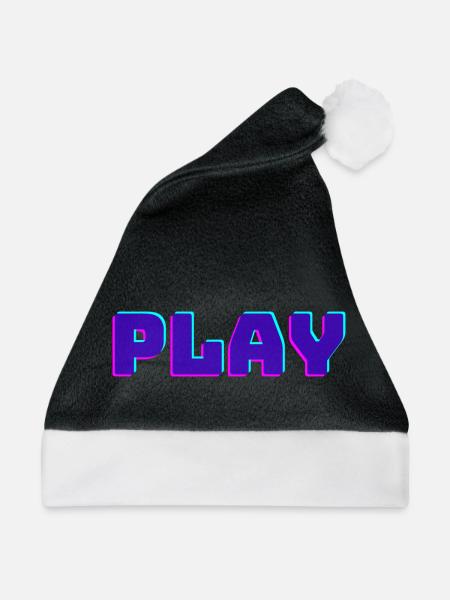 Play - Weihnachtsmütze - Schwarz/Weiß