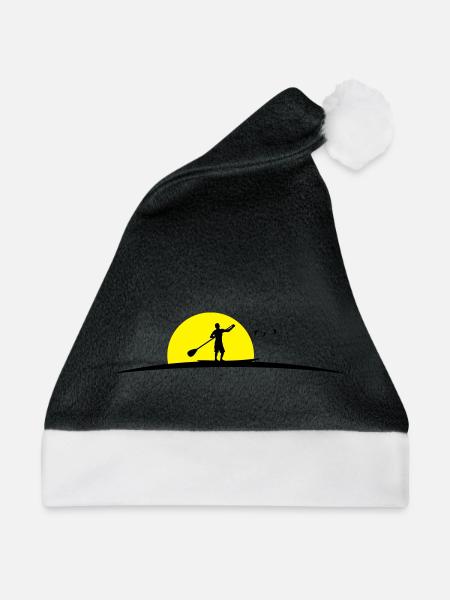Stand Up Paddeln - Weihnachtsmütze - Schwarz/Weiß
