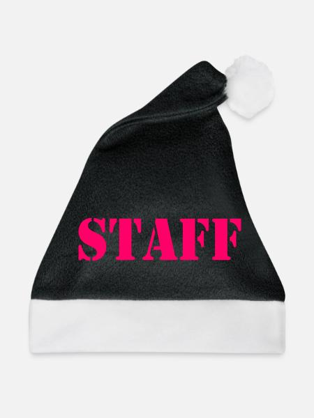 STAFF - Weihnachtsmütze - Schwarz/Weiß