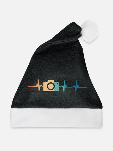 Heartbeat-Kamera - Weihnachtsmütze - Schwarz/Weiß
