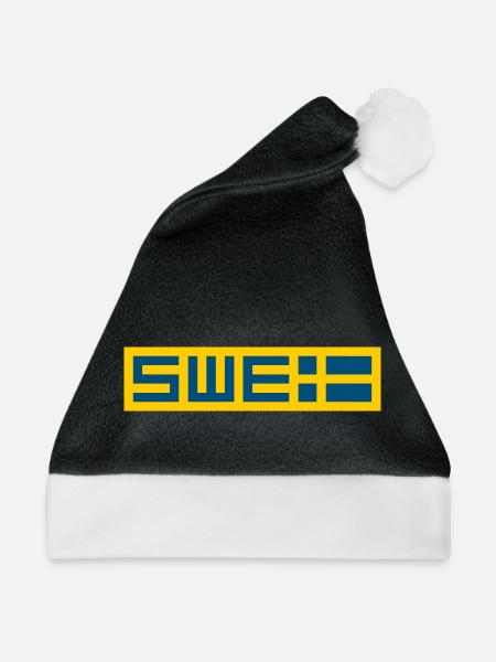 Schwedisch - Weihnachtsmütze - Schwarz/Weiß
