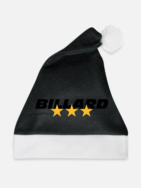 Billard - Weihnachtsmütze - Schwarz/Weiß