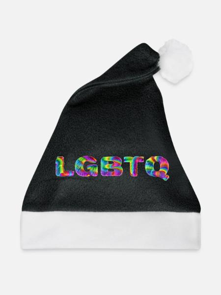 LGBTQI - Weihnachtsmütze - Schwarz/Weiß