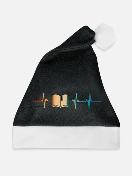 Heartbeat Buch - Weihnachtsmütze - Schwarz/Weiß