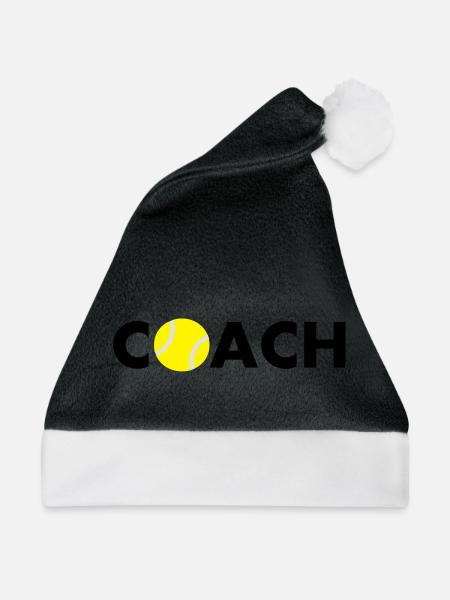 tennis coach - Weihnachtsmütze - Schwarz/Weiß