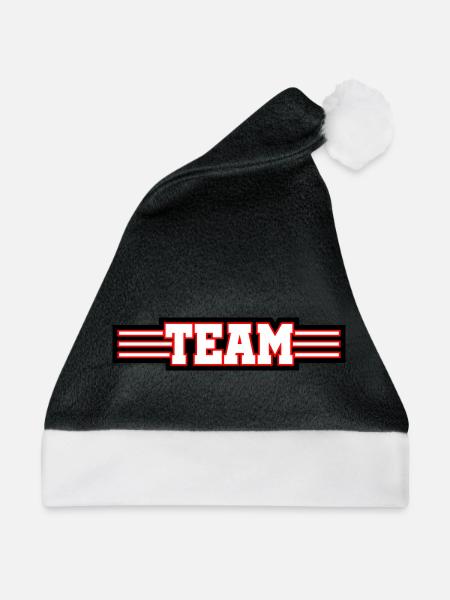 Team Design - Weihnachtsmütze - Schwarz/Weiß