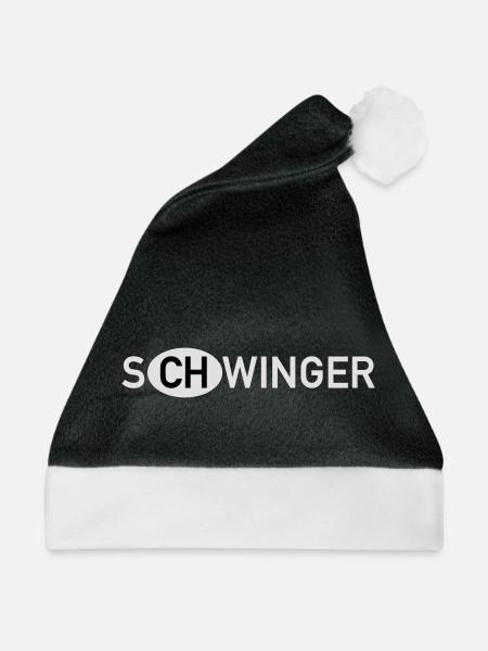 Schwinger Schweiz - Weihnachtsmütze - Schwarz/Weiß