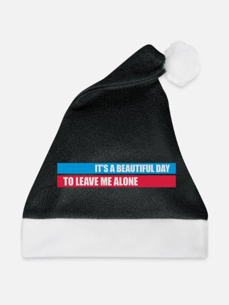 leave me alone day - Weihnachtsmütze - Schwarz/Weiß