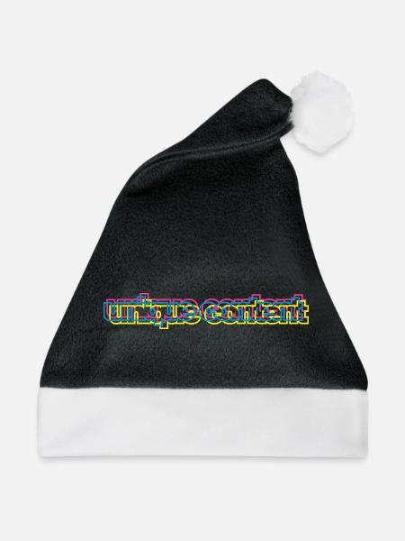 unique content 3C - Weihnachtsmütze - Schwarz/Weiß
