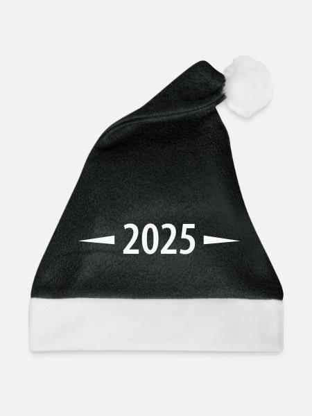 2025 - Weihnachtsmütze - Schwarz/Weiß