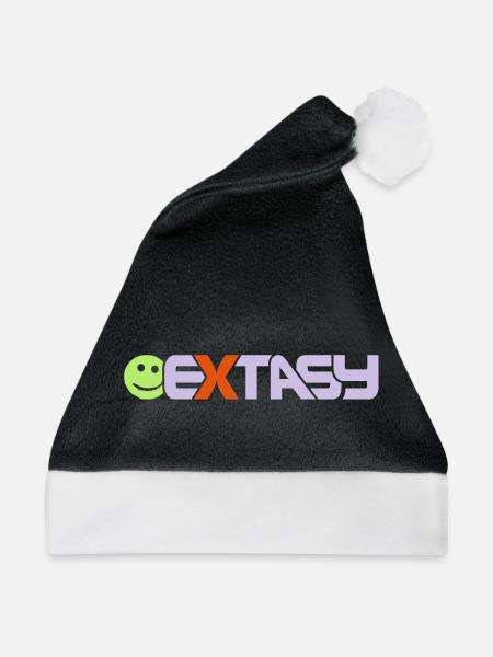 Ecstasy__V003 - Weihnachtsmütze - Schwarz/Weiß