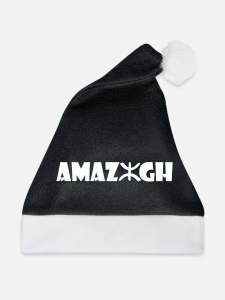 Amazigh - Weihnachtsmütze - Schwarz/Weiß - Vorne