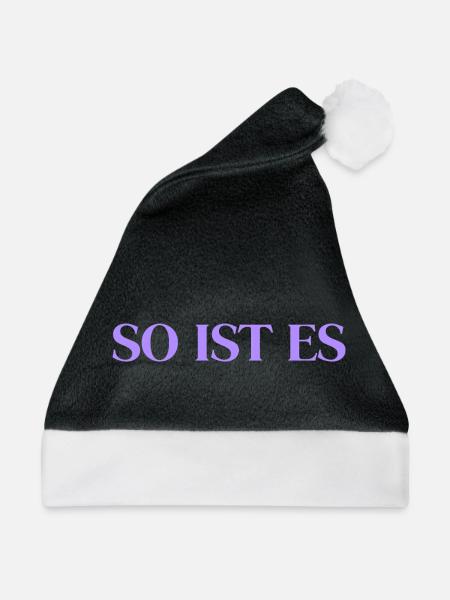 So ist es - Weihnachtsmütze - Schwarz/Weiß