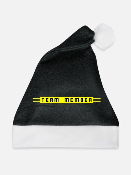 Team Member - Weihnachtsmütze - Schwarz/Weiß