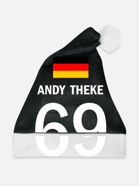 ANDY THEKE - Weihnachtsmütze - Schwarz/Weiß - Vorne