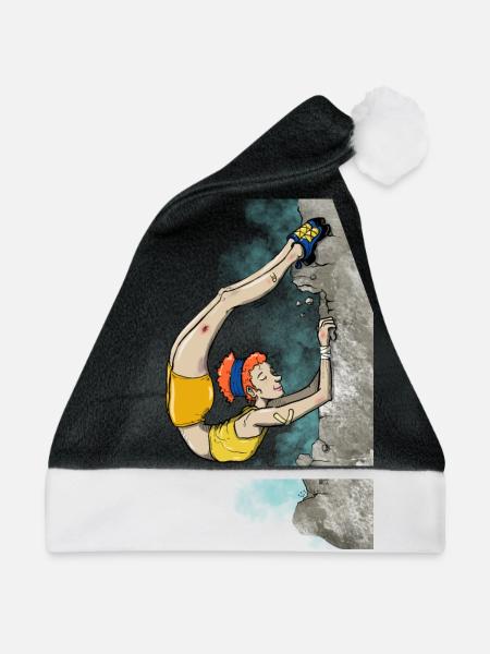 Flexible Kletterin - Weihnachtsmütze - Schwarz/Weiß