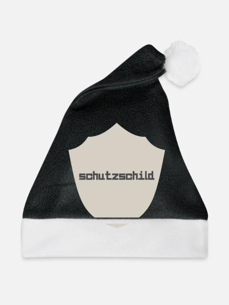 Schutzschild - Weihnachtsmütze - Schwarz/Weiß - Vorne