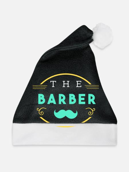 Barber - Weihnachtsmütze - Schwarz/Weiß - Vorne