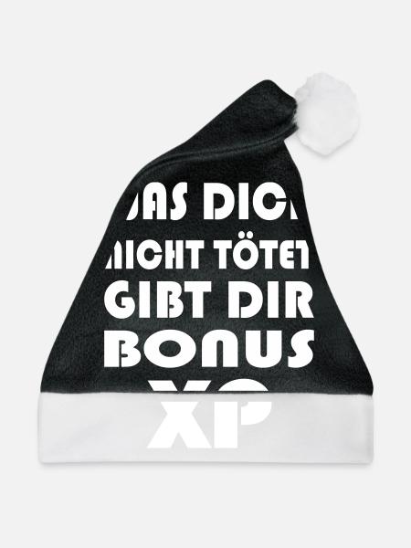 Bonus XP - Weihnachtsmütze - Schwarz/Weiß - Vorne