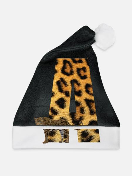 leopard a - Weihnachtsmütze - Schwarz/Weiß