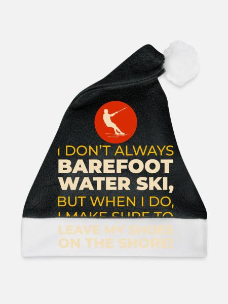 Barfuß Wasserski Extremsport Barfuß - Weihnachtsmütze - Schwarz/Weiß - Vorne