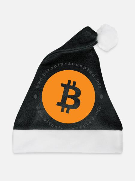 bitcoin ACCEPTED HERE - Weihnachtsmütze - Schwarz/Weiß