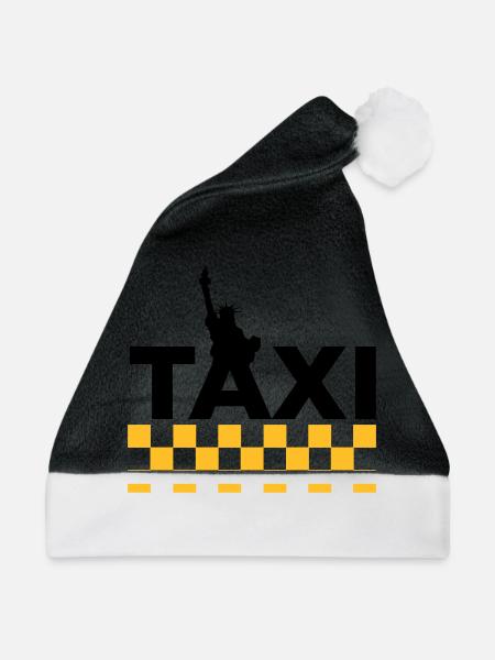 New York Taxi - Weihnachtsmütze - Schwarz/Weiß