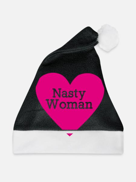 Nasty Woman - Weihnachtsmütze - Schwarz/Weiß