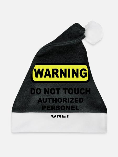 warning humor - Weihnachtsmütze - Schwarz/Weiß