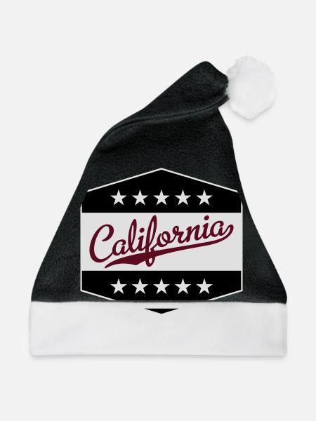 California - Weihnachtsmütze - Schwarz/Weiß