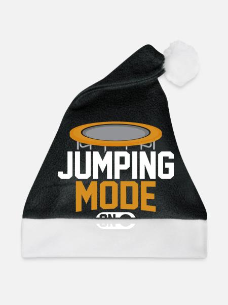 Sprungmodus an - Weihnachtsmütze - Schwarz/Weiß - Vorne