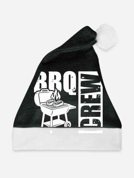 Grill Crew BBq - Weihnachtsmütze - Schwarz/Weiß
