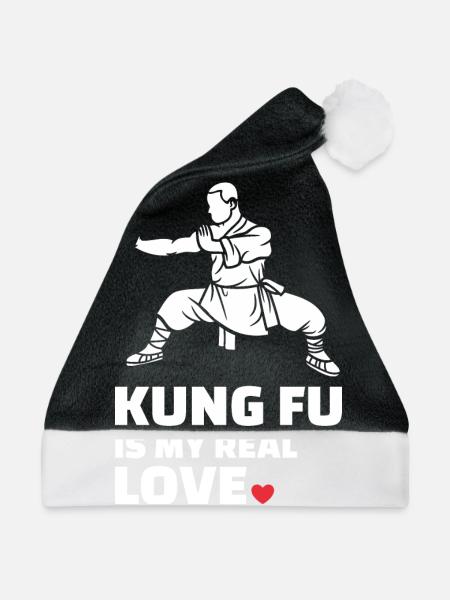 Ich Liebe Kung Fu - Weihnachtsmütze - Schwarz/Weiß