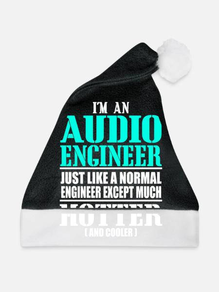 AUDIO ENGINEER - Weihnachtsmütze - Schwarz/Weiß