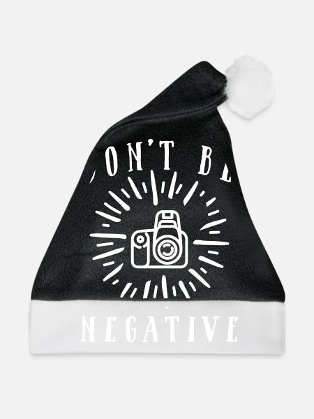 Don't Be Negative - Weihnachtsmütze - Schwarz/Weiß