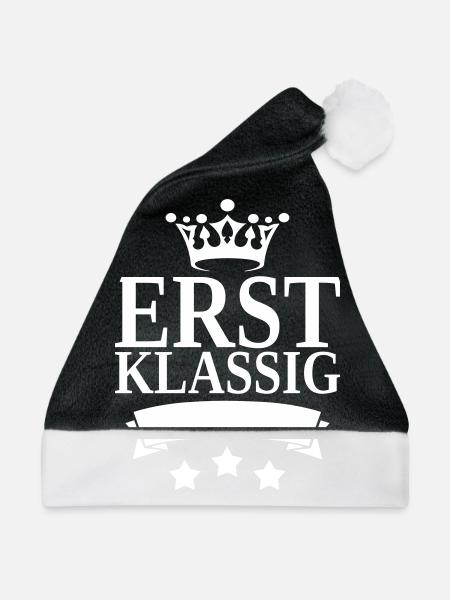 Erstklassig Krone - Weihnachtsmütze - Schwarz/Weiß
