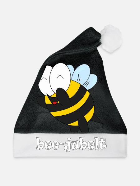 bee jubelt - Weihnachtsmütze - Schwarz/Weiß
