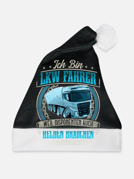LKW Fahrer - Weihnachtsmütze - Schwarz/Weiß