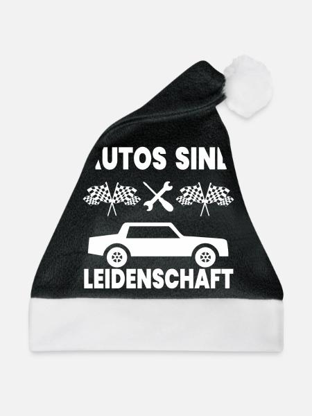 Auto - Weihnachtsmütze - Schwarz/Weiß