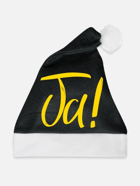 Ja ! - Weihnachtsmütze - Schwarz/Weiß