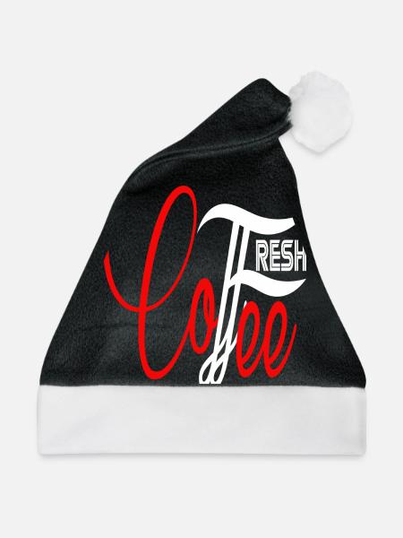 Fresh Coffee - Weihnachtsmütze - Schwarz/Weiß