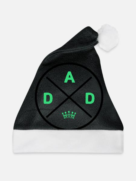 Dad King - Weihnachtsmütze - Schwarz/Weiß