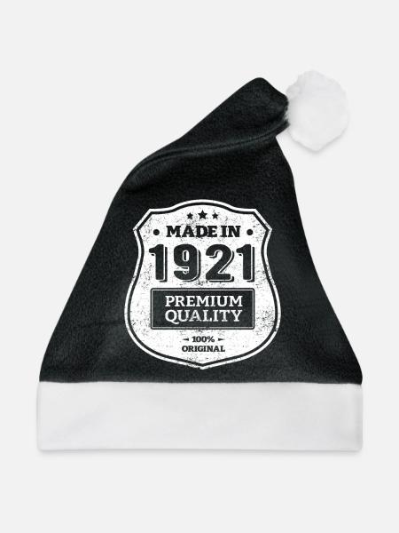 HERGESTELLT 1921 - Weihnachtsmütze - Schwarz/Weiß