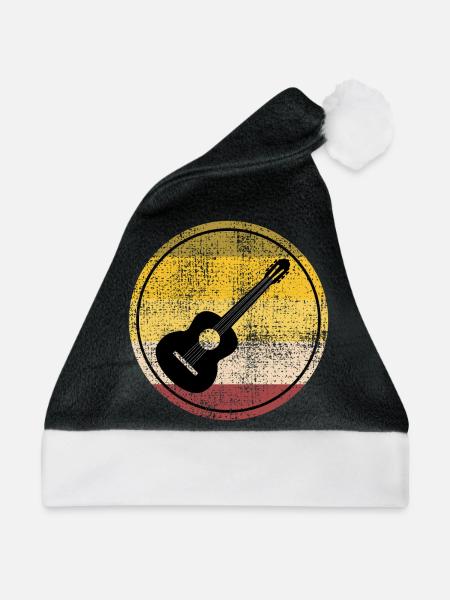 Akustischer Gitarrist Musik Musiker Gitarrist - Weihnachtsmütze - Schwarz/Weiß