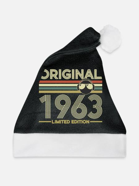 1963 - Weihnachtsmütze - Schwarz/Weiß