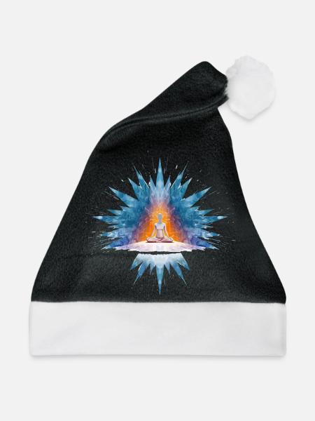 Yoga Spiritualität Freiheit und Entspannung - Weihnachtsmütze - Schwarz/Weiß