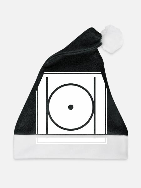 Freimaurer Illuminati - Weihnachtsmütze - Schwarz/Weiß - Vorne
