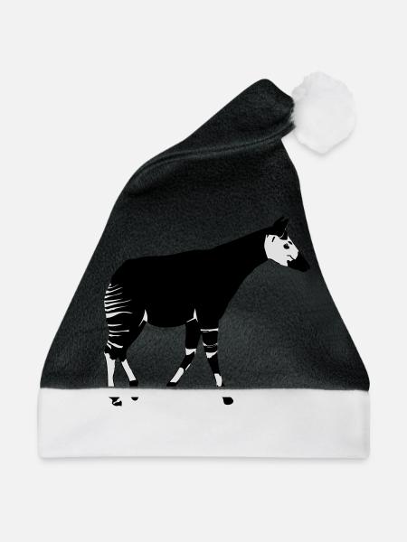 Okapi - Weihnachtsmütze - Schwarz/Weiß