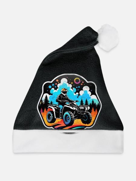 Quad & Offroad - Weihnachtsmütze - Schwarz/Weiß