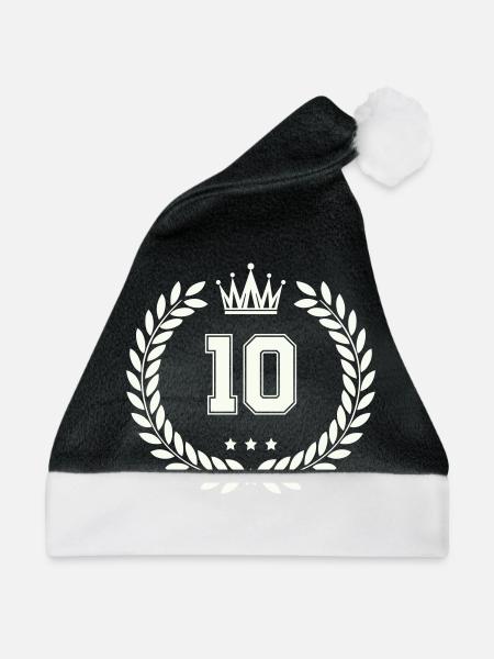 wappen 10 - Weihnachtsmütze - Schwarz/Weiß